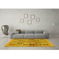 thumbnail image 3 of Ahgly Company Indoor Rectangle Abstract Yellow Modern Area Rugs, 5' x 7', 3 of 4