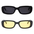 thumbnail image 4 of Gafas de sol BUTABY Rectangulares de estilo retro UV400 para mujer, 4 of 7