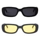 thumbnail image 4 of Gafas de sol BUTABY Rectangulares de estilo retro UV400 para mujer, 4 of 7