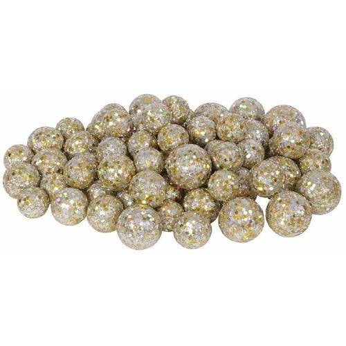 Vickerman 20mm/25mm/30mm Glitter Styrofoam Ball Christmas Ornaments