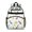 Dinosaur and Pineapple, variant on Dinosaur and Palm Off White Pattern Backpack for School, Cute School Bag with Adjustable Shoulder Straps and Padded Back, 15.25"x11.5"x5.25"