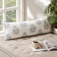 thumbnail image 4 of Fmbmuo Removable Long Lumbar Pillow , Vintage Floral Rectangular Pillow , For Couch Sofa Bed Living Room Home Decor, 4 of 7