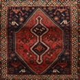 thumbnail image 1 of Ahgly Company Machine Washable Indoor Square Traditional Sepia Brown Area Rugs, 3' Square, 1 of 7