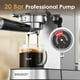 thumbnail image 2 of Máquina de café espresso Spacekey, 20 bar, 1350 W, con espumador de leche, color plateado, 2 of 7