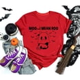 thumbnail image 2 of Halloween Shirts for Women T-Shirts and for Casual Short Sleeve Tee Featuring Mean Print Fresh Everyday Top for Women Red M, 2 of 4