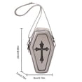 thumbnail image 2 of Bolso de hombro cruzado para mujer bolso de ataúd Vintage de cuero PU regalo de Halloween para mujer, 2 of 9