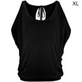 thumbnail image 1 of Camiseta con hombros descubiertos para mujer, blusa informal de algodón de manga corta, negro, XL Eigraketly AP001290-04, 1 of 7