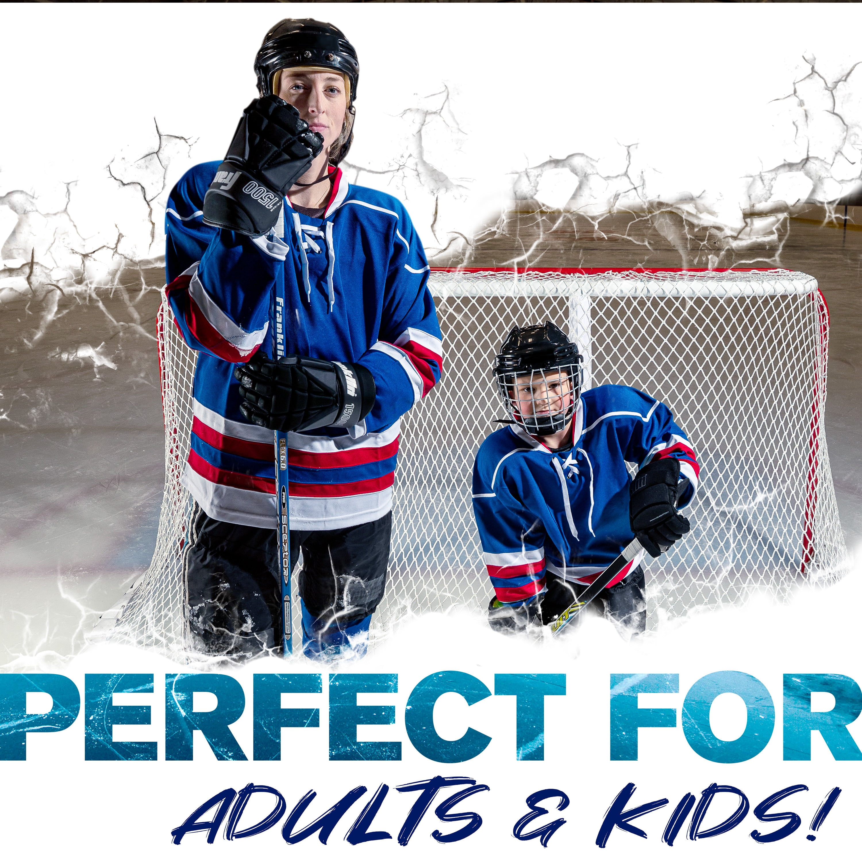 Franklin Sports Hockey and Ice Hockey Sport Training Aid and Franklin Sports NHL Street Roller Hockey Puck
