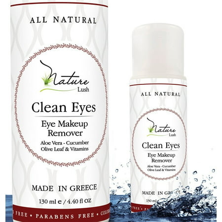 The Best Natural Eye & Face Makeup Remover - Oil Free - Rich Vitamins - Non Irritating â€“ No Hazardous Chemicals - â€œClean Eyesâ€ By Nature Lush - Made In Greece 4.4 (The Best Eye Makeup Remover)