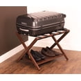 thumbnail image 4 of Contemporary Home Living 26.5" Mahogany Brown Contemporary Luggage Rack, 4 of 5