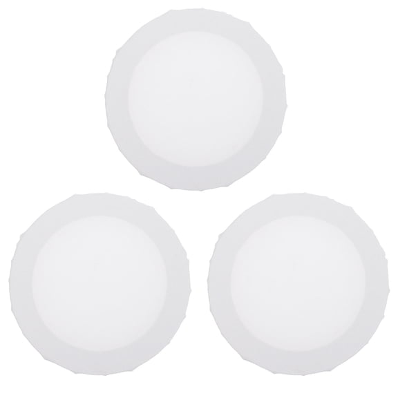 BESTYASH Round Artist Canvas Frame Blank Painting Board for Drawing Use with Linen Material White 3 Pieces
