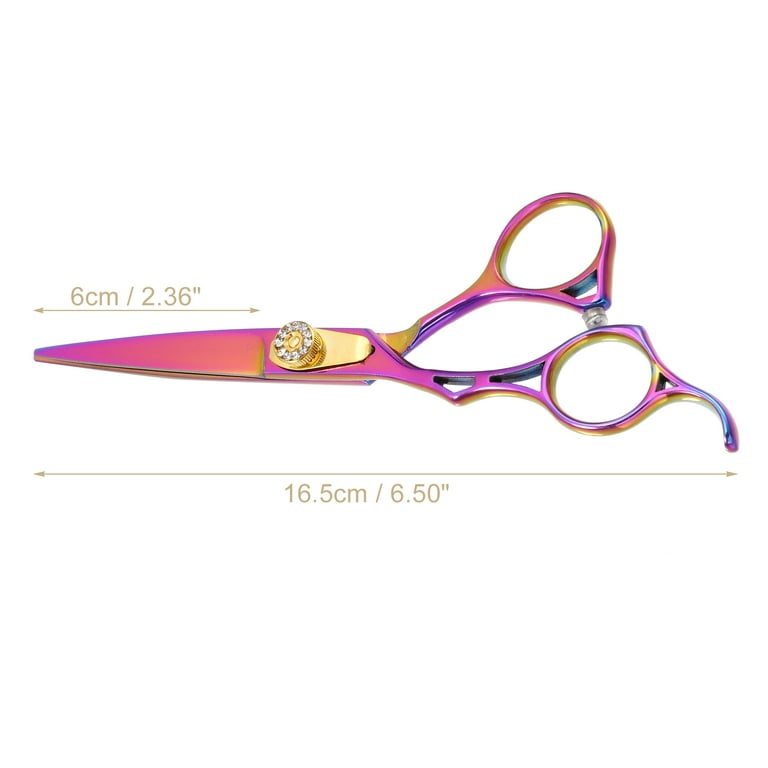 Unique Bargains Hair Scissors, Hair Cutting Scissors, Professional Barber Scissors, Stainless Steel Razor, 6.89 Long Gold Tone