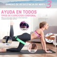 thumbnail image 3 of Pack de 3 bandas de resistencia para ejercicios en casa y en el gimnasio, bandas elásticas de látex natural multifuncionales para yoga, pilates, crossfit, con 2 muñequeras, 3 of 5