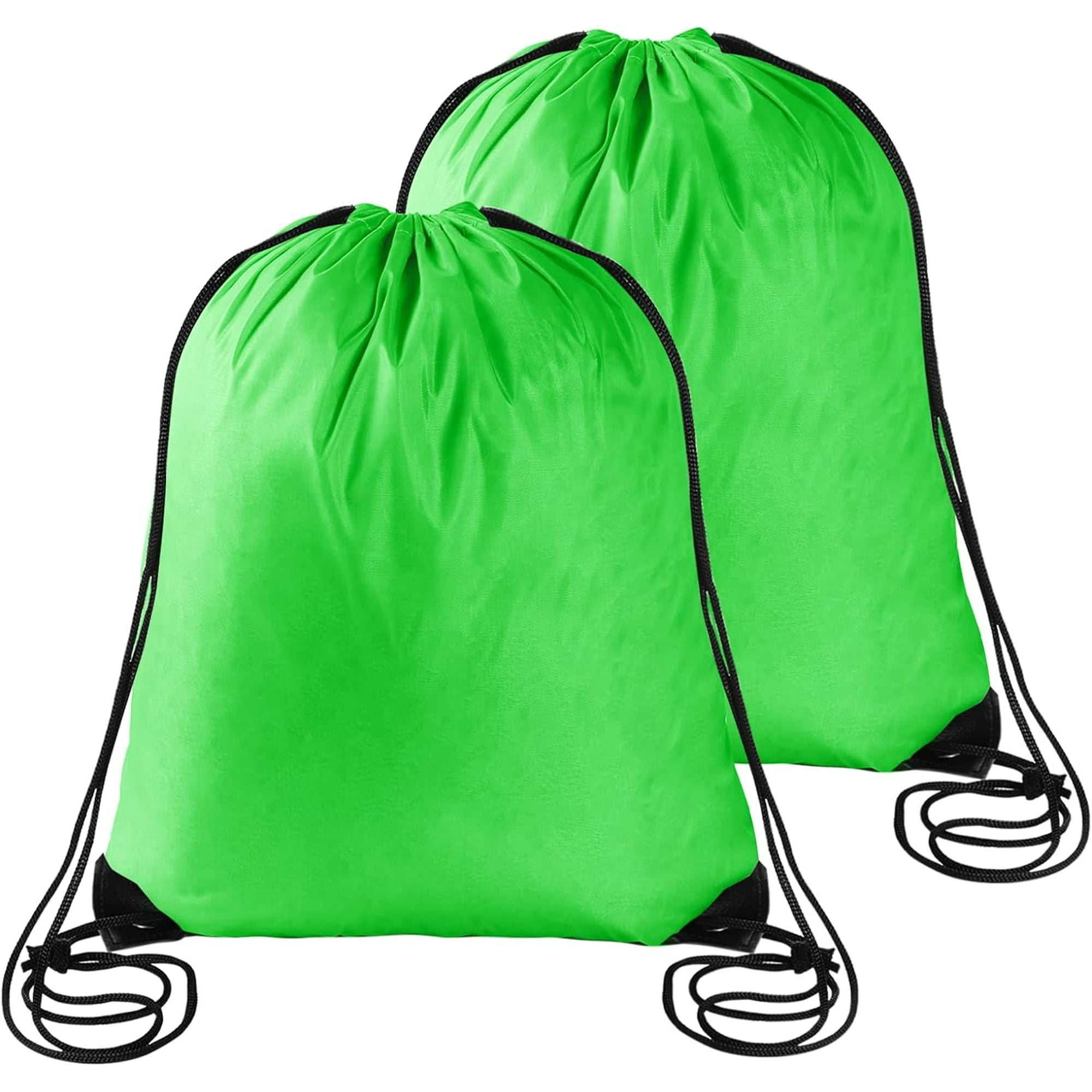 2 Pcs Light Green Drawstring Backpack Bags Sports Cinch Sack String Bags Drawstring Gym Bag Draw String Backpack Bulk Swimming String Bags Walmart