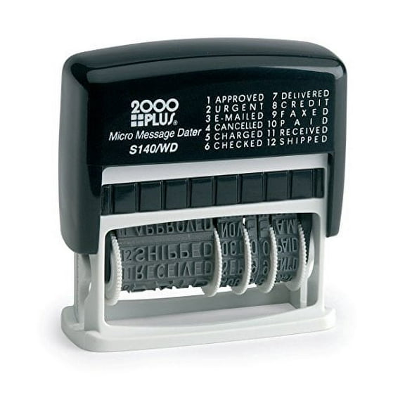 Cosco Micro Message Dater with Four Band Date and Separate Word Band with 12 Phrases Self-Inking