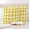 thumbnail image 4 of Pack of 2 Outdoor Pillow Covers 20x20 Inch Waterproof Yellow Gradient Throw Pillow Covers,Decorative Couch Pillow Case Sham Farm Plaid Buffalo Checkered Gingham Patio Garden Pillowcases Cushion Cover, 4 of 8