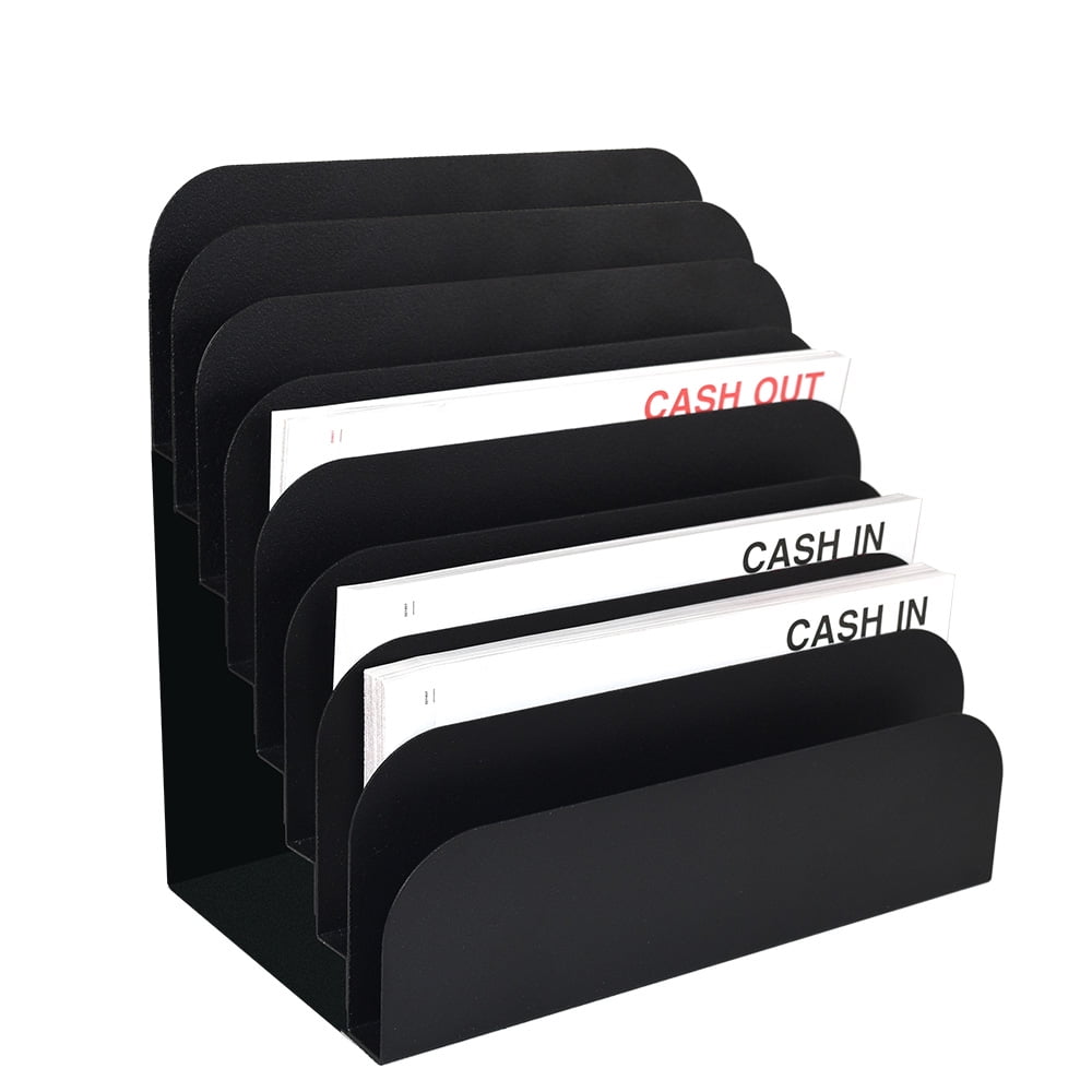 8 Slot File & Desk Organizer, Cashier Pad Rack, Paper Organizer