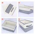 thumbnail image 3 of REGALWOVEN 1 Pack Collapsible Fabric Storage Cube with Handles, Storage Bin Basket for Shelves Closet Clothes Grey 19.7*13.8*9in, 3 of 7