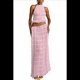 thumbnail image 2 of Conjunto de Dos Piezas de Falda Larga para Mujer, con Cuello Halter, Espalda Descubierta y Falda Larga para Salir en la Playa. Conjunto de Dos Piezas. Rosa L, 2 of 7