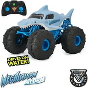 Monster Jam, Official Megalodon Storm All-Terrain Remote Control Monster Truck Toy Vehicle, 1:15 Scale (00000012)