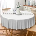 thumbnail image 6 of Tchckioa White Tablecloth,70 Inch Round Stain Proof Table Cloth Cover for Restaurant Decor, 6 of 6