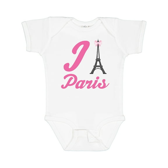 Inktastic I Love Paris Eiffel Tower Girls Baby Bodysuit
