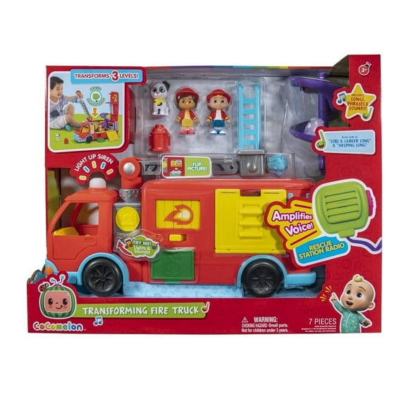 Vehiculo Cocomelon Camion de Bomberos Transformable