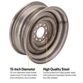 thumbnail image 6 of Smoothie 15x6 Plain Steel Wheel, 5 on 4.5/4.75, 3.5 BS, 6 of 13
