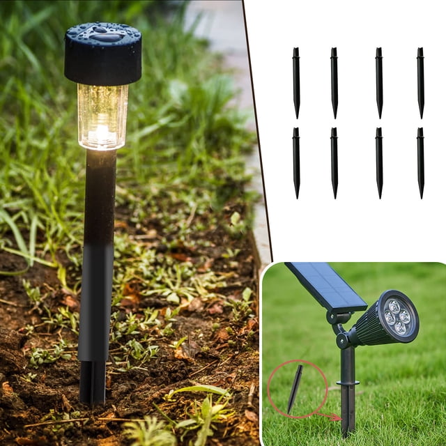 Garden Lamps & Lighting Solutions 8Pcs Ground Plug Lights Stakes Solar Garden Replacement Lamp Plugyard for Outdoor