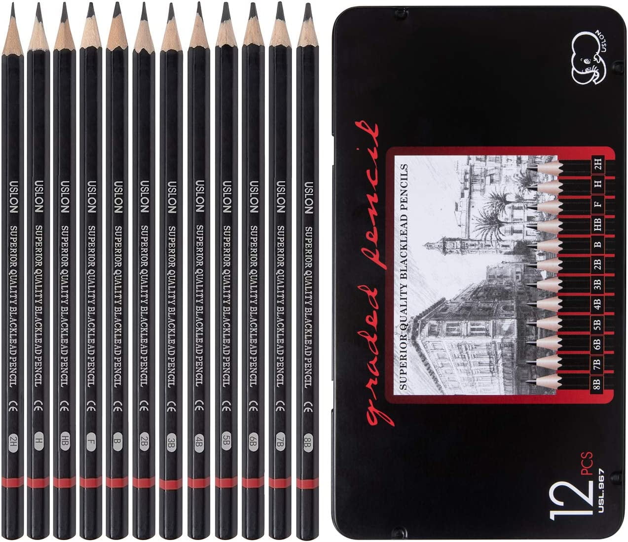 Professional Drawing Sketching Pencil Set 14 Pieces Art Drawing Graphite  Pencils Ideal for Drawing Art Sketching Shading Artist Pencils for  Beginners  Pro Artists  Walmartcom