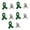 Green, variant on Ribbon Safety Pins Surviving Cancers Awareness Lapel Pin Aid Badge Pins