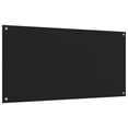 thumbnail image 2 of vidaXL Kitchen Backsplashes 2 pcs Black 80x50 cm Tempered Glass, 2 of 5