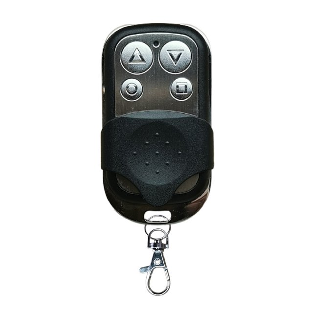 Control remoto inalámbrico de copia de 433 MHz, control remoto de copia de código de puerta de garaje de metal de cuatro botones, puerta enrollable, puerta de persiana