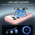 thumbnail image 3 of Designed for iPhone Air Magnetic Phone Case,Compatible with Mag-Safe,Military Grade Shockproof Anti-Scratch Durable Rugged Ultra Slim Skin Feel Translucent Phone Case,Pink, 3 of 6
