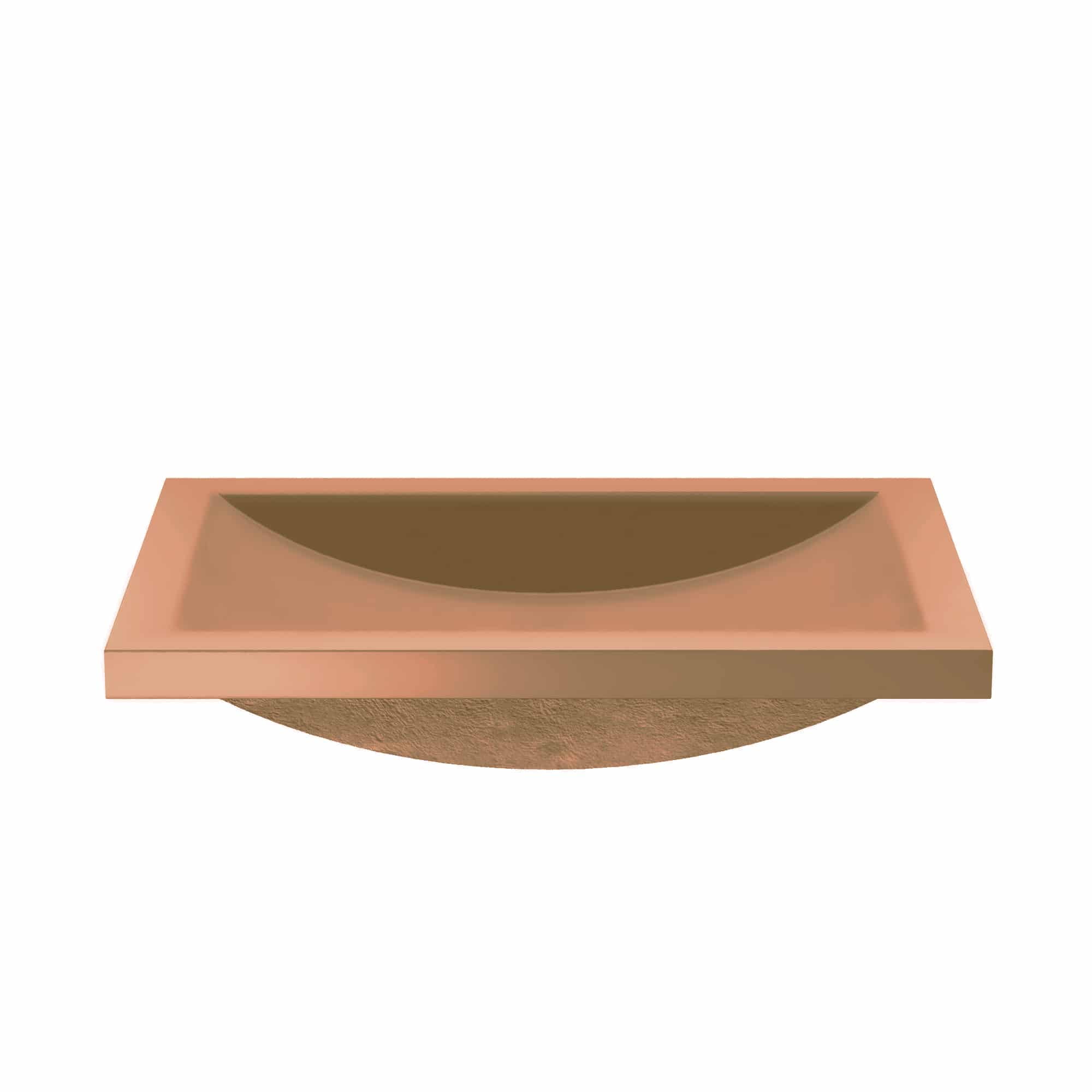 Native Trails NSL2014-P Nativestone 20-3/4" Rectangular Concrete Undermount Bathroom Sink