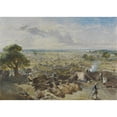 thumbnail image 3 of William Simpson 14x11 Black Modern Framed Museum Art Print Titled - The Governor-General's and Commander-In-Chief's Camp at Jalandhar, 1 Febuary 1860 (1860), 3 of 5