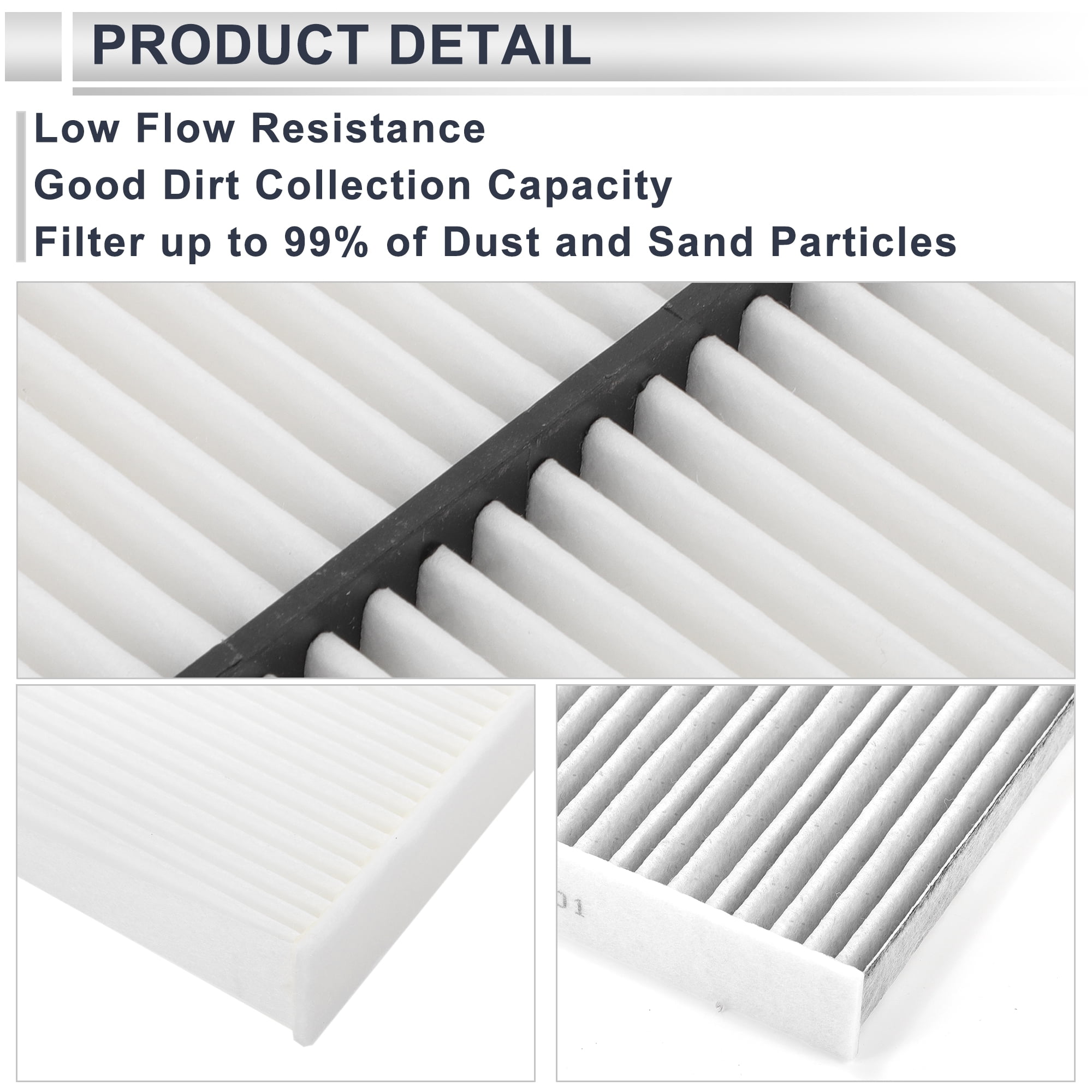 Unique Bargains Engine Cabin Air Filter Combo Set Filter Kit Air Filter Cleaner Element No.17220RV0A00/80292SDAA01 for Honda Odyssey 3.5L 2011-2017 1 Set