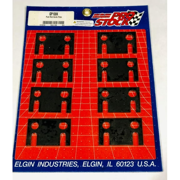 Guide Plate Set of 8 compatible with Ford sb 351W 302 289 fits 5/16" Pushrods