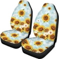 thumbnail image 5 of Uourmeti Sunflower Car Seat Covers Full Set Car Seat Covers Set, Anti-Slip Compatible with Trucks Most Sedans, 5 of 10