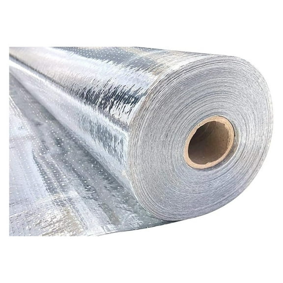 SmartFOIL Radiant Barrier - 4ft x 125ft - Reflective Insulation for Attic & House Wrap - Perforated, Breathable - Industrial Grade, 500 sq ft