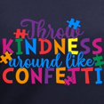 thumbnail image 3 of CafePress - Throw Kindness Around Like Confetti T Shirt - Women's V-Neck Dark T-Shirt, 3 of 4