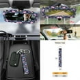 thumbnail image 7 of Yuyamidu Colorful Flower Car Seat Cover 15 PCS Auto Front Back Seat Cover Steering Wheel Cover Seat Belt Pads Trash Bin Mount Phone Holder Rearview Mirror Cover Cup Holder Wrist Key Chain, 7 of 7