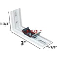 thumbnail image 2 of L Bracket 4pcs 3"(76mm) Length White Color for Vertical Blinds with Headrail Width 1-1/2"(38mm) Outside Mounting Bracket Clips$$Hardware, 2 of 7