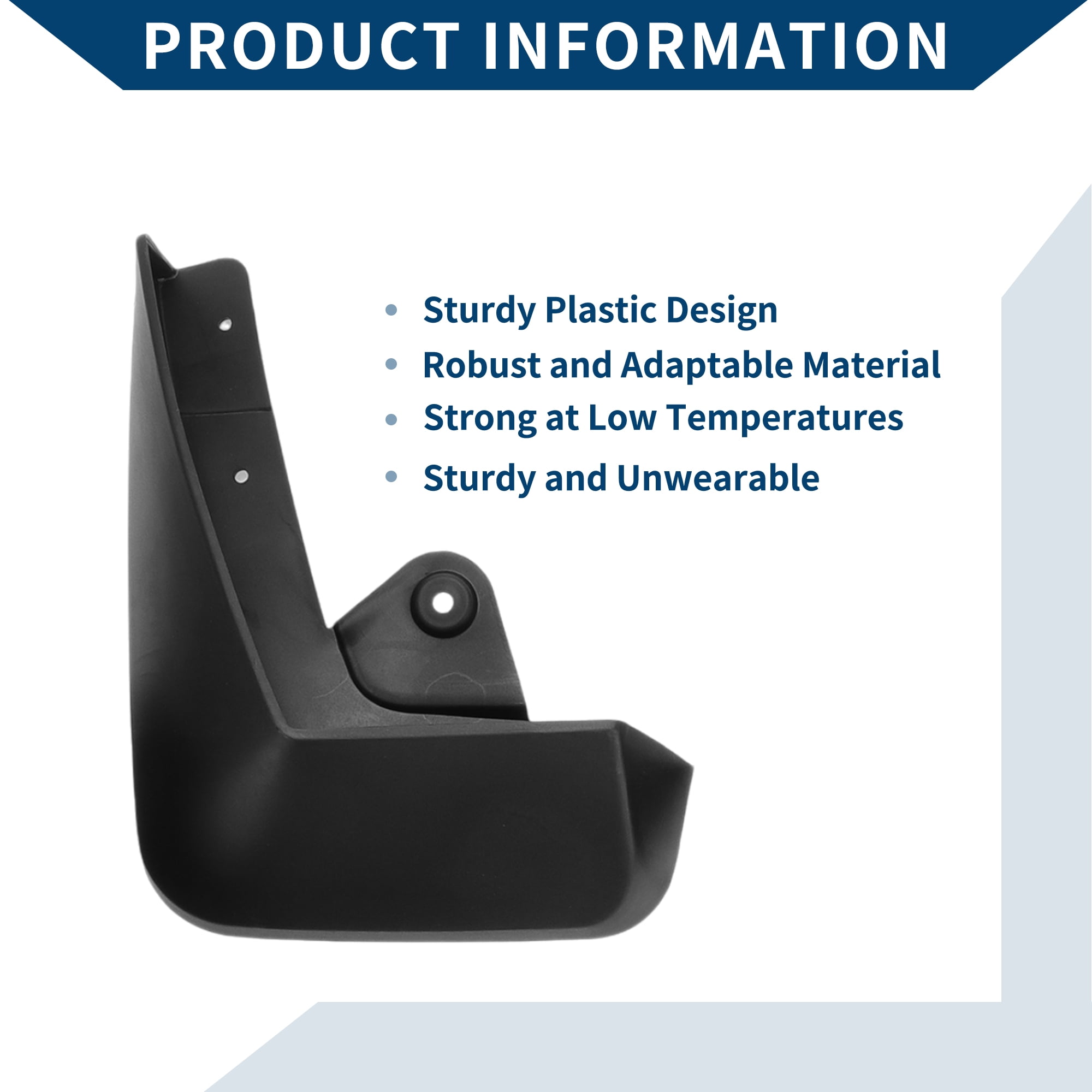 Unique Bargains Mud Flaps Splash Guards W/Mount Accessories for Jaguar E-PACE 2018-2022 Front Rear Mud Guards 1 Set