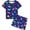 Colorful dinosaur, variant on 3D HD Printed 3-12Y Big Boys Games Console 2-Piece Pajamas Set Kids Boy Short Sleeve Tee and Shorts Sleepwear Toddler Jammies