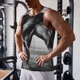 thumbnail image 5 of Cauagu Running Horse Print Men's Sleeveless Muscle Shirts,Tank Tops Quick Dry Workout Tank Top Gym Muscle Tee Fitness Bodybuilding T Shirt for Men-X-Large, 5 of 7