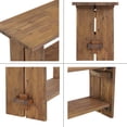 thumbnail image 4 of Alaterre Furniture Bethel 40 in. Rustic Acacia Wood Bench with Storage Shelf, Entryway or Living Room Accent Bench, Solid Wood Seating for Hallway or Mudroom, Natural, 4 of 10