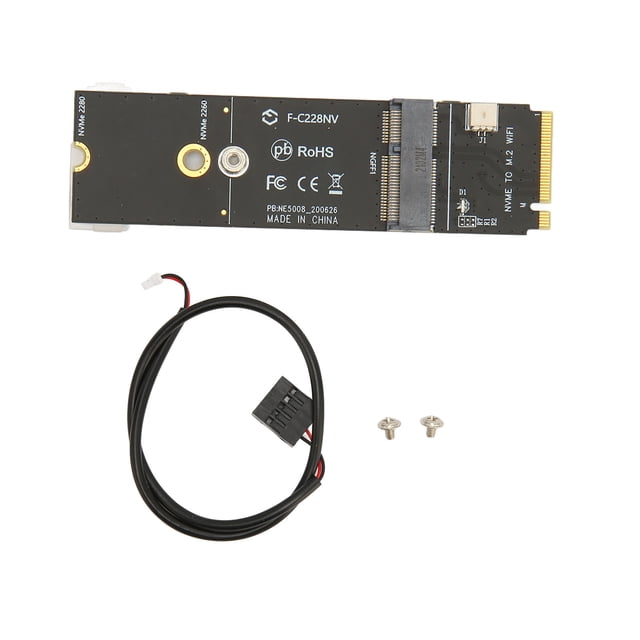 M.2 A+E Key a M.2 M Key Card Durable Estable M.2 A+E Key a M.2 M Key SSD Riser Card para tarjeta de red M.2 SSD