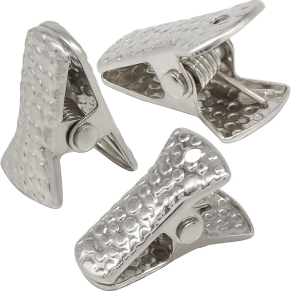 Solargess 40 Pcs Mini Alligator Clips, Silver | Metal Spring Clip, Sewing Clips, DIY Crafts, Office & Home, ID Badge, Handy Mini Badge Clips
