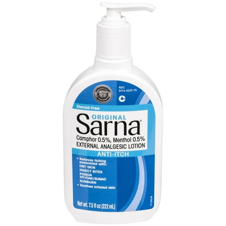 Sarna Original Anti-Itch Lotion for Dry Skin, Insect Bites, Sunburn, Poison Ivy/Oak/Sumac, Steroid Free, 7.5 (Best Lotion For Poison Oak)